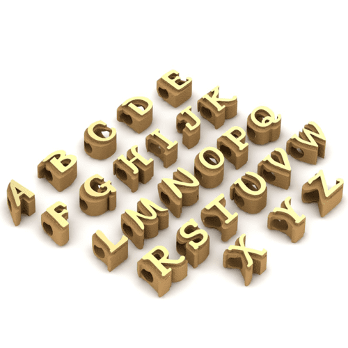 Gouden hanger, ontwikkeld met snelle uitwisseling